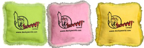 Yeowww! Brand 100% Organic Catnip Pillow Pack Cat Toys (contain 3 pillows)