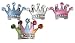 Beau Nouveau BNDS10MCCRNCD10 Slide Charm - 10MM Crown Metal and Crystal Slide-Clear Diamond