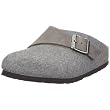 Birkenstock clogs Basel from Waxy Leather/Wool in Iron/Grey with a narrow insole
