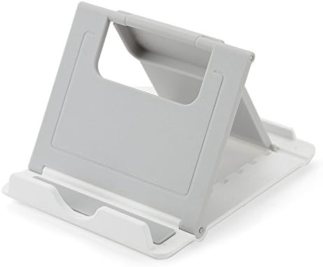 Docooler® Multi-Angle View Tablet Stand Holder - Universal, Stable, Tablet and Smartphone Stand - Portable and Adjustable Tablet Cell Phone Stand Holder with 360 Degree Angle Body Folding Holder / Stand -Compatible with Apple iPad, Mini, Air - iPhone 4S, 5, 5C, 5S - Samsung Galaxy Tab 2, 3, S3, S4 - Nexus 7 - Kindle - Nook Devices -Most 4- 10 inches Smartphone, Tablet and E-reader - Great for Traveling, Office Desk, Kitchen Counter gray 2