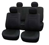 41j9RrGeeKL. SL160  FH FB060114 Trendy Elegance Car Seat Covers, Airbag compatible and Split Bench, Black color