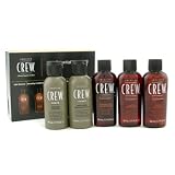 American Crew The Essentials Classic Travel Kit: Shampoo + Conditioner + Body Wash + Shave Gel + Cooling Lotion - 5pcs
