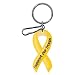 PlastiColor 004058R14 Yellow Ribbon Support Our Troops Plastisol Key Chain
