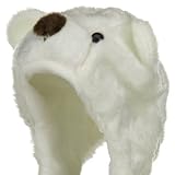 Fleece ML Animal Hat - Bear White W04S49F