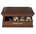 New Classic Watch Display Box Antique Walnut Finish with Lock