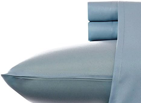 Adrienne Vittidini Microfiber Sheet Set, King, Pale Cerulean