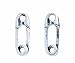 Boucles d'oreilles en forme d'épingles de sûreté - en argent sterling 925