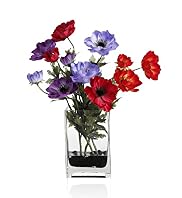 Artificial Mixed Anemone in Tank Vase