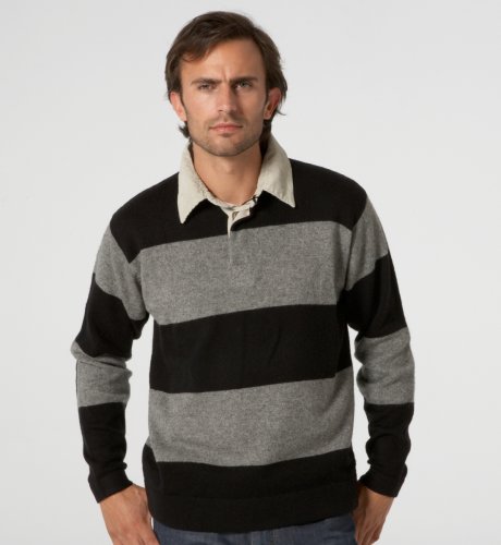 Big & Tall Wool Rich Stripe Rugby Shirt
