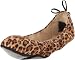Blake Brody Womens Darryl Ballet Flat, Leopard/Dark Brown, 8.5-9 M US