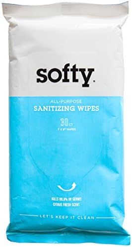 All Purpose Sanitizing Wipes for Hands + Surface. Extra Large, Antibacterial, &amp; Alcohol-Free. 30-ct Pack (12-Pack, 360 Wipes Total)
