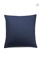 Leitmotive Dos Fundas de Cojín Jacquard Demon (Azul)