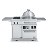 Charcoal Ceramic Smoker and 41" Wide Cart