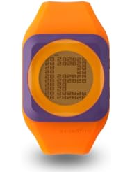 Zerone Hidden Digital Orange Purple Digital Watch