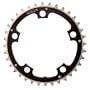 Rocket Alloy Ramped Chainring 110mm 5 Bolt 36T Black/Silver