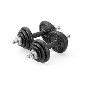 York 20kg Cast Iron Dumbbell Set