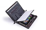 Deluxe Distressed-Look Padfolio for Microsoft Surface Pro 3 and Letter / A4 Paper