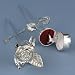 Silver-Plated Rose Ring Box Wedding Ring Holder
