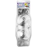 Pipedream Products Bachelorette Party Disposable Boobie Cake Pan, Silver