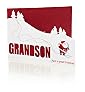 Grandson Die Cut Santa Christmas Card