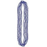 Blue 32in Bead Necklaces 6ct
