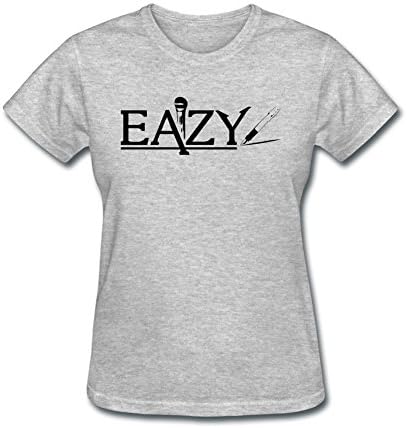 OKGOOP Women's Lectro Eazy E N.W.A. Hip Hop Group Music Grey T-shirt