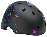 Pacific Cycle Girls Mongoose Filagree Youth Street Helmet  (Black)