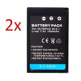 NEEWER Rechargeable Lithium Ion Battery for Olympus E-PL1 - Qty: 2