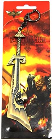 6 INCH LEAGUE OF LEGENDS LOL HERO SWORD KEYCHAINS KEYRINGS HANGING PENDANTS