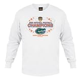Florida Gators 2006 BCS National Champions Then and Now White Long Sleeve Youth T-Shirt