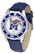 Memphis Tigers Suntime Competitor Poly/Leather Band Watch - NCAA College Athletics