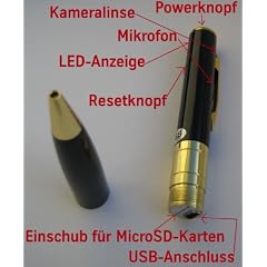 Kugelschreiber Spycam (inkl. 4GB, MicroSD, Video 720x576 + 30fps)