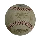 BOSTON RED SOX GAME USED 2007 WORLD SERIES GAME 3 BASEBALL MLB AUTHENTICATED
