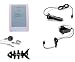 Kindle DX high quality Pink Skin Case with automotive charger and Home Wall Charger. Complemented with Crazyondigital Headphone and Fishbone headphone winder.
