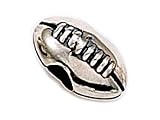 Zable(tm) Sterling Silver Football Bead / Charm