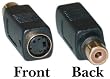 S-Video Female / RCA Female, Bi-Directional Adaptor