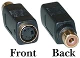 S-Video Female / RCA Female, Bi-Directional Adaptor