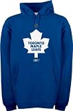 NHL Toronto Maple Leafs Primary Logo Hooded Fleece (Dark Blue, XX-Large)