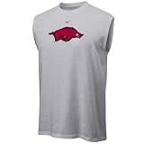 Nike Arkansas Razorbacks Ash Team Logo Sleeveless T-shirt