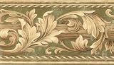 Olive Leaf Scroll Wallpaper Border
