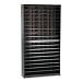 Safco 9241BLR E-Z Stor Steel Literature Center, Letter, 72 Compartments, 71h, Black