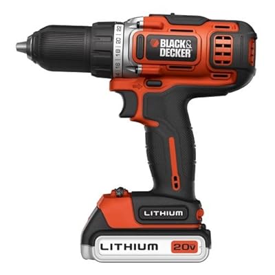 Black & Decker BDCDHP220SB-2 20-Volt MAX Lithium-Ion Drill/Driver with 2 Batteries