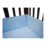 Percale Cotton Mini Crib Bumper Color: Chambray