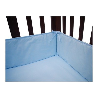 Percale Cotton Mini Crib Bumper Color: Lavender product image