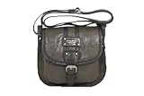 Nine West Saddle Flap, Small Crossbody, Color Olive/Chocolate