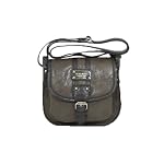 Nine West Saddle Flap Small Crossbody Color Olive/Chocolate