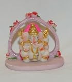 Beautiful 3 Inch Colorful Heart Ganesha (The Lord of Beginning)