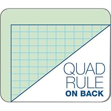 TOPS Engineering Computation Pad, Quad Rule, Letter Size, Green Tint, 100 Sheets per Pad (35500)