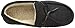 isotoner Men's Microsuede Boater Moccasin Slipper with Sherpa Lining