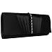 Satin Abendtasche, schwarz